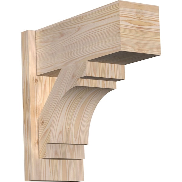 Ekena Millwork Merced Block Smooth Outlooker, Douglas Fir, 7 1/2"W x 18"D x 18"H OUT08X18X18MRC05SDF - main